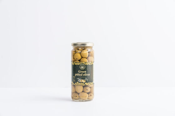 GREEN PITTED OLIVES